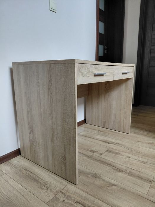 biurko dąb sonoma 100×60 Nepo Plus  Black Red White BRW