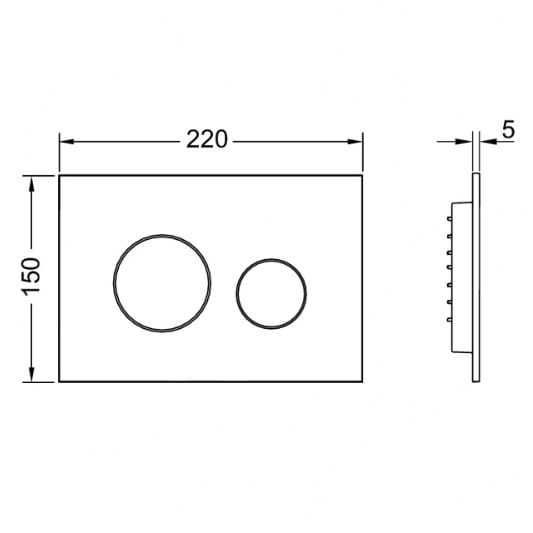 Nowy TECEloop przycisk spłukujący do WC, biały mat