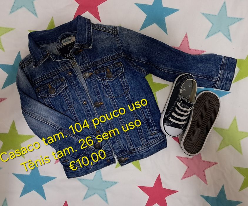 Casaco com pouco uso +  tênis  nunca usada