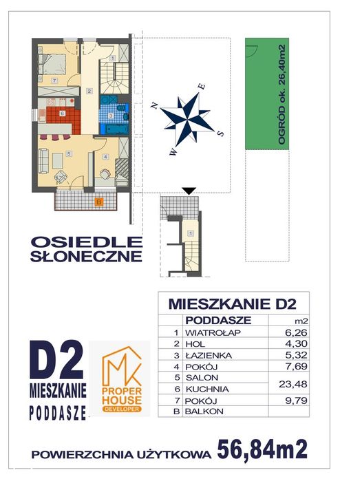 Komfortowe mieszkanie D2 - Widok 2