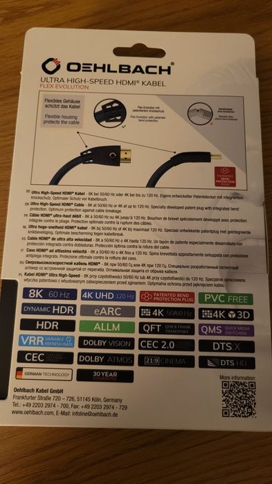 Nowy kabel Oehlbach Flex Evolution HDMI 1.5 metra