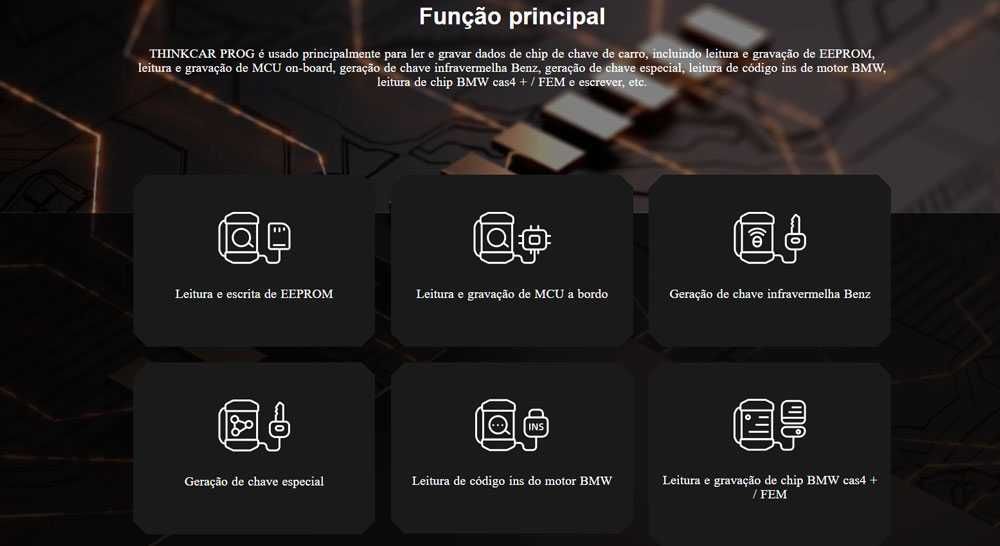 ThinkCar PROG Programador IMMO Chaves + Caixas Velocidades (NOVO)