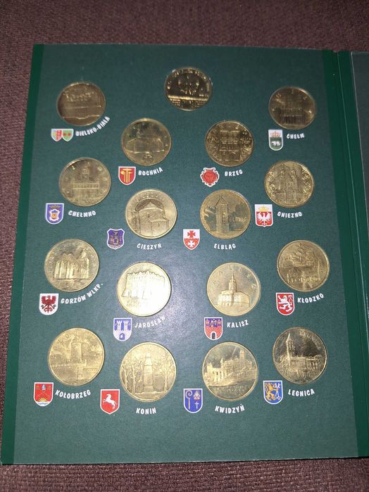 monety 2 zł Historyczne Miasta w Polsce + album