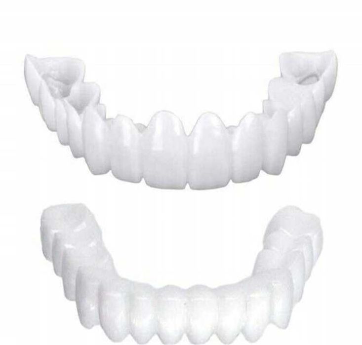 2x Sztuczne Zęby Tymczasowe Kosmetyczne Nakładki