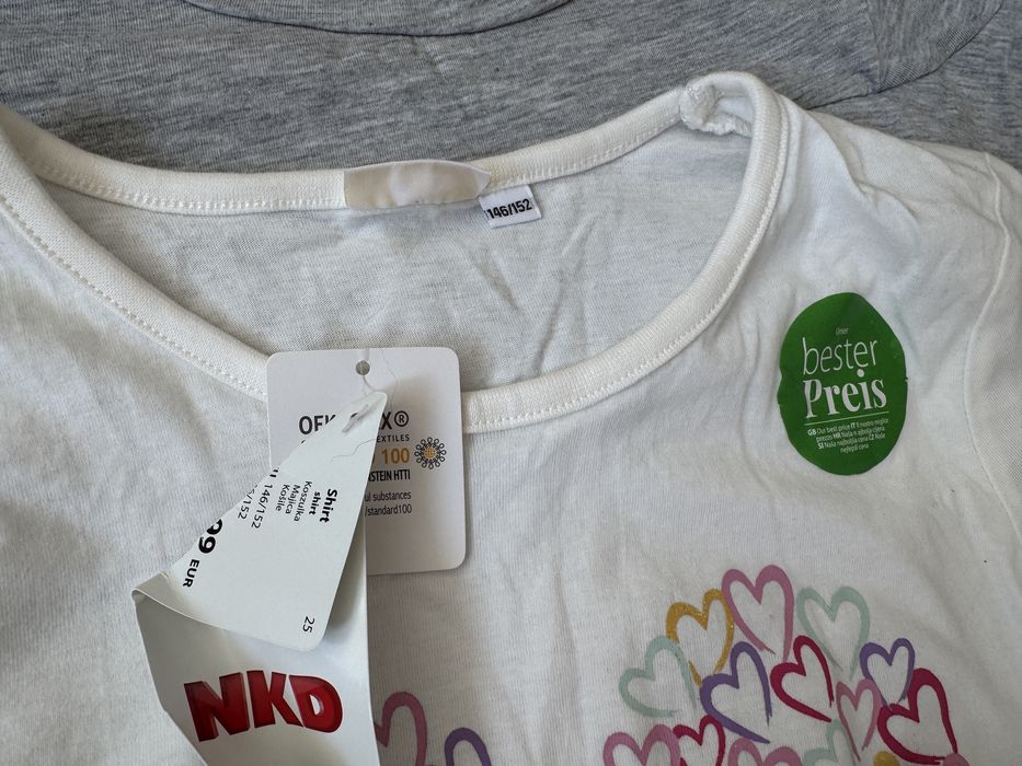 Zestaw bluzek i koszul z długim rękawem dla dziewczynki r.146-152