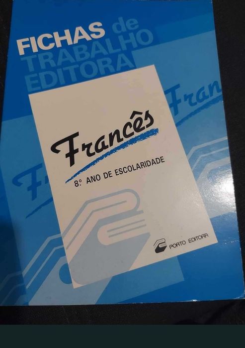 Livro Fichas de Trabalho Francês 8 ano