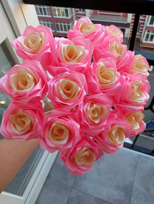 Букети з атласної стрічки