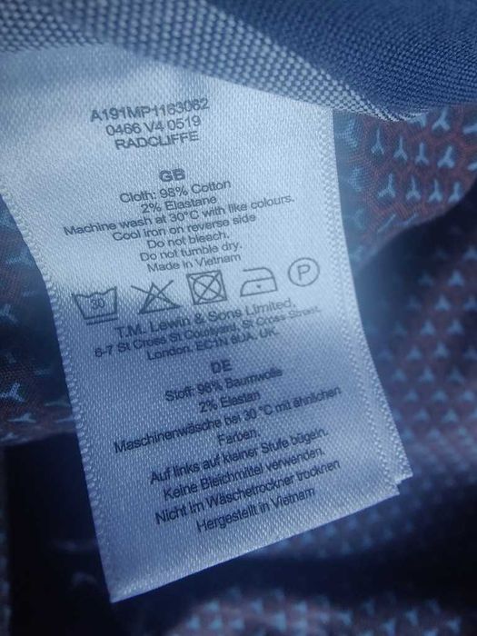 Джинсы (chino T.M.lewin United Kingdom w34 stretch dark green.