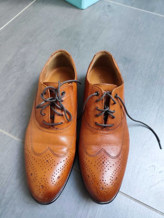 Półbuty brązowe męskie 42