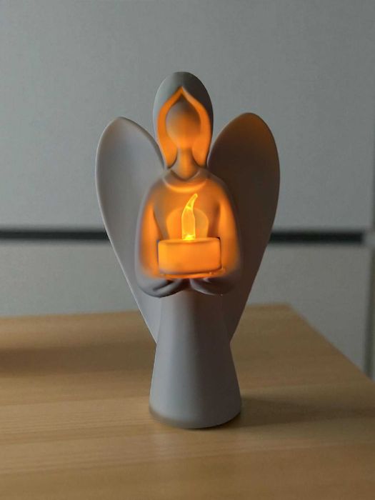 Imagem de um anjo com luz