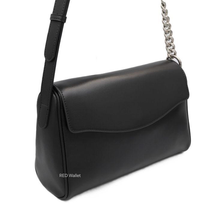 Сумка жіноча шкіряна чорна leather 311 Сумка женская кожаная черная