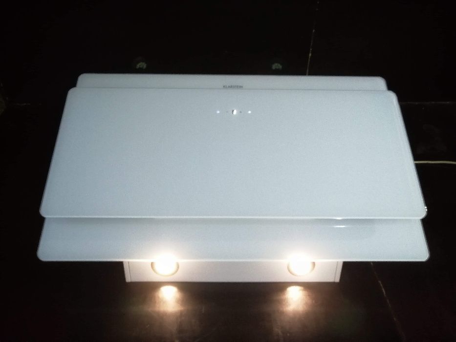 Aurica 90 Okap kuchenny LED panel dotykowy biały