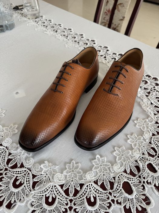 Buty męskie oksfordy skóra naturalna Joom