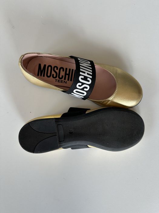 Baleriny Balerinki MOSCHINO skórzane jak nowe
