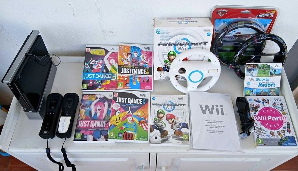 Nintendo Wii com 7 jogos