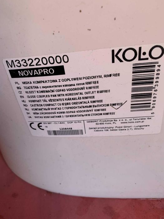 umywalka, spłuczka, misa WC zestaw do toalety  Koło Nova Pro