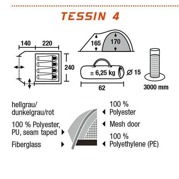 Намет High Peak Tessin 4