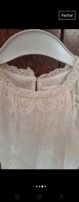 Vestido rendado 7 anos Zara