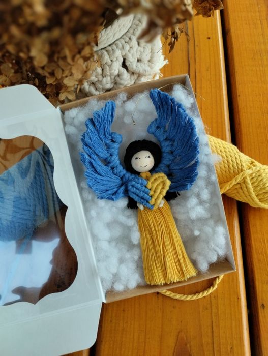 Ангел макраме, янгол,оберіг, берегиня, лялька, handmade