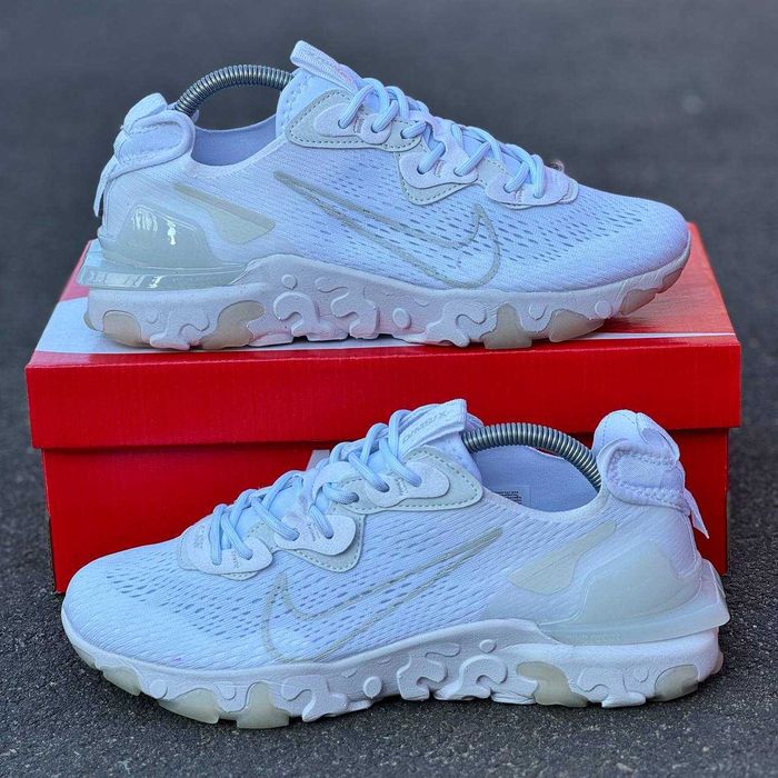 Мужские кроссовки Nike React Vision White&Gold Premium. 40-45