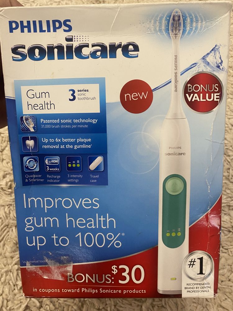 Электрическая зубная щетка Philips Sonicare 3 серия. Новая: 2 500 грн ...