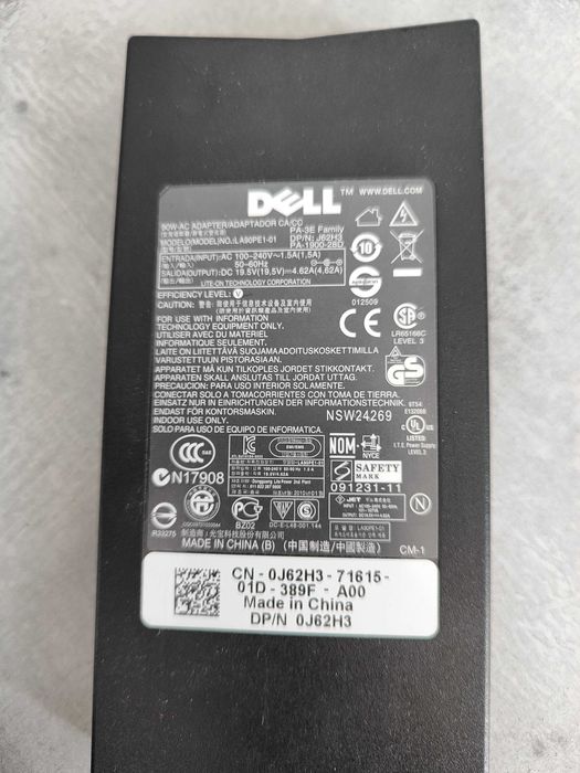 Zasilacz DELL 19,5V 4,62A 90W Model LA90PE1-01