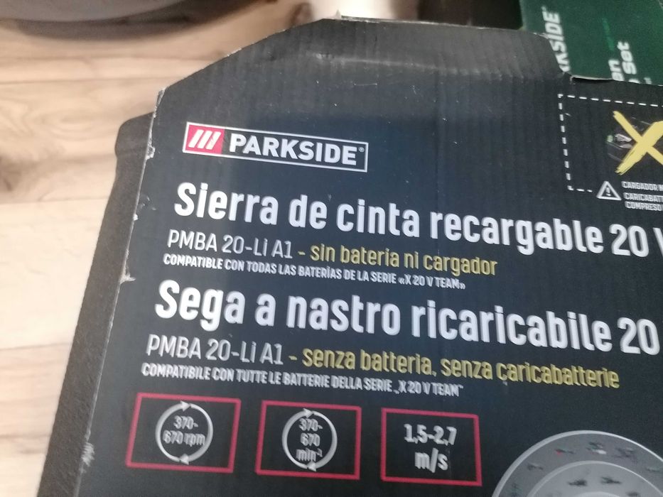 Akumulatorowa piła taśmowa Parkside PMBA 20-Li A1