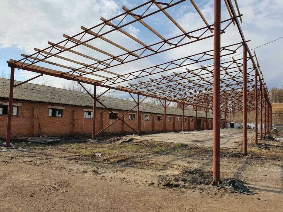 Строительство ангаров с б/у каркаса 2300 грн/м2
