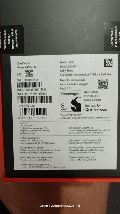 Oneplus 12. 12/256 GB JAK NOWY!! Orzesze Centrum • OLX.pl