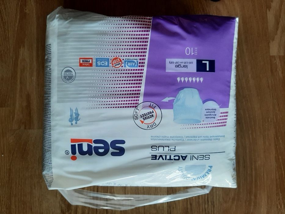 Pieluchomajtki Seni Active Plus, L