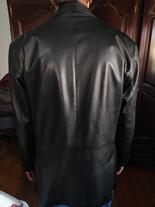 casaco 100% pele genuína como novo homem L
