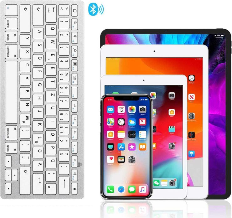 Omoton KB066 bezprzewodowa Klawiatura Bluetooth Macbook PC laptop