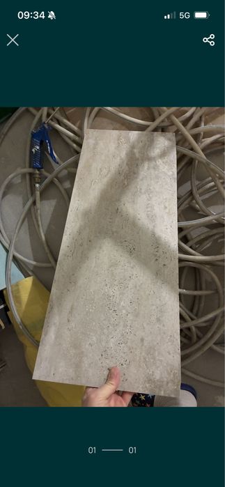 Próbka gresu trawertyn tubądzin