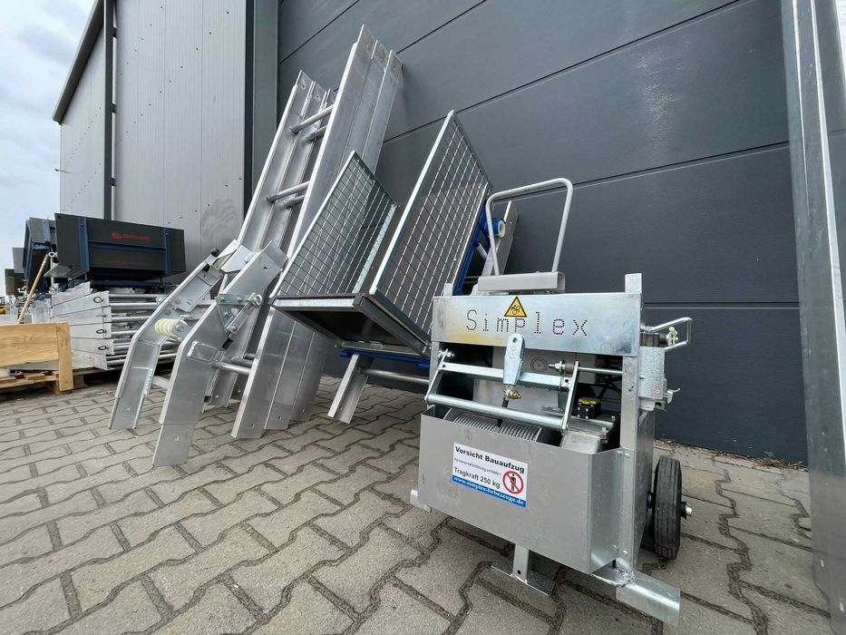 Drabina Dekarska Niemiecka SIMPLEX GEDA STEINWEG 250kg 14 metrów ocynk