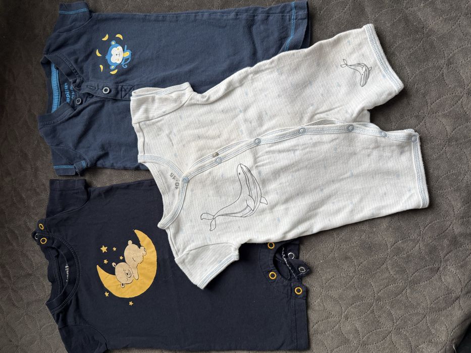 Zestaw rampersów 62/68 cm