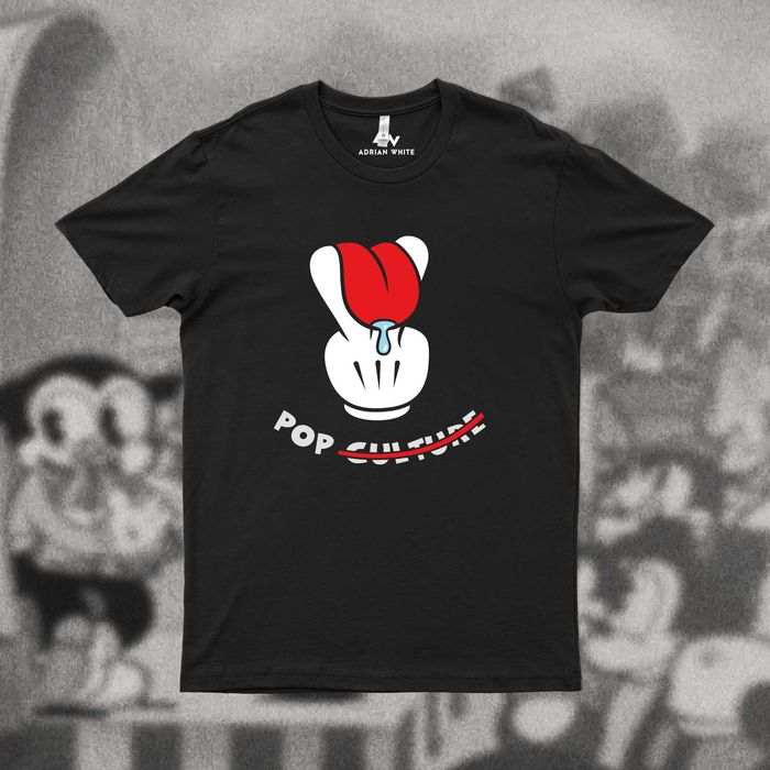 T-shirt Koszulka POP CULTURE rękawica myszki miki, mickey mouse, język