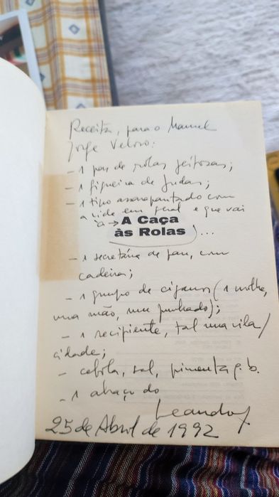 A Caça às Rolas - Filipe Leandro Martins (com dedicatória)