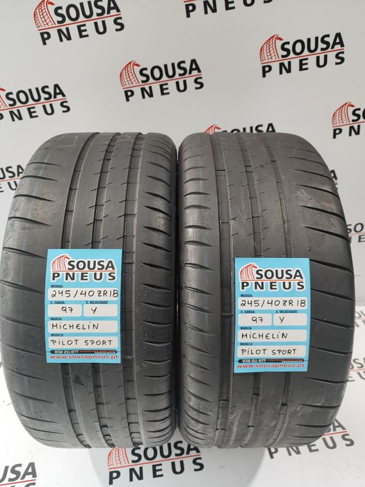 150 Euros 2 pneus 245-40ZR18 Michelin 97Y - Oferta dos Portes