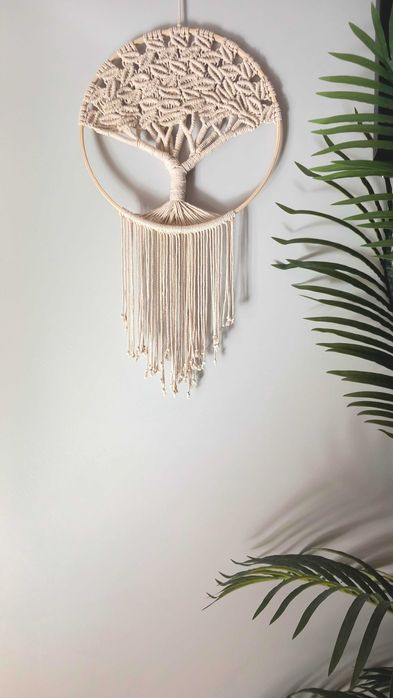 Árvore da Vida 3D em macramé