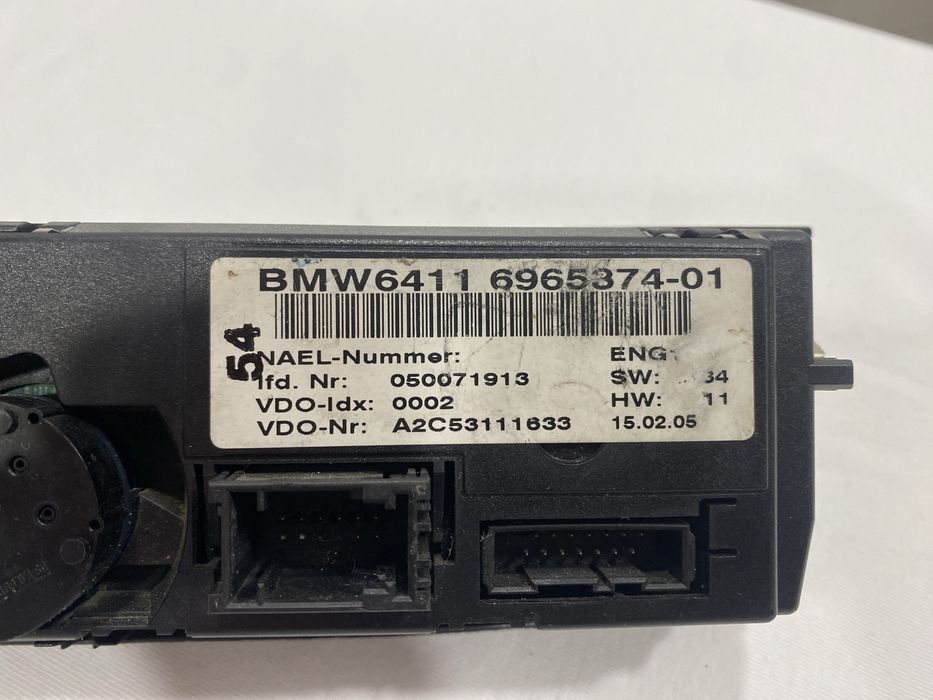 Display Sofagem/Ar condicionado Serie 1 e87