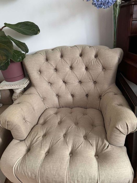 Fotel w stylu Loberon, Riviera Maison