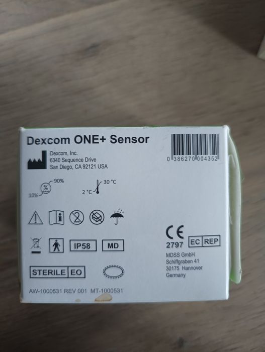 Dexcom one + (plus) sensor glukometr