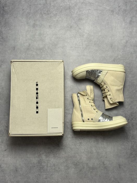 38,39 | Високі кеди Rick Owens Drkshdw Hight Ramones Duck Tape Milk Homme