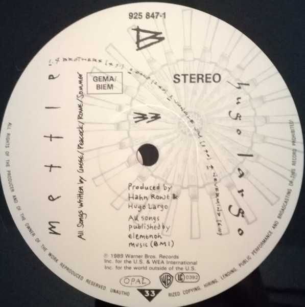 Hugo Largo – Drum + Mettle – 2 VINYL423158368604661763