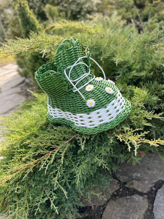 Мастер класс по плетению кашпо - башмака из ротанга