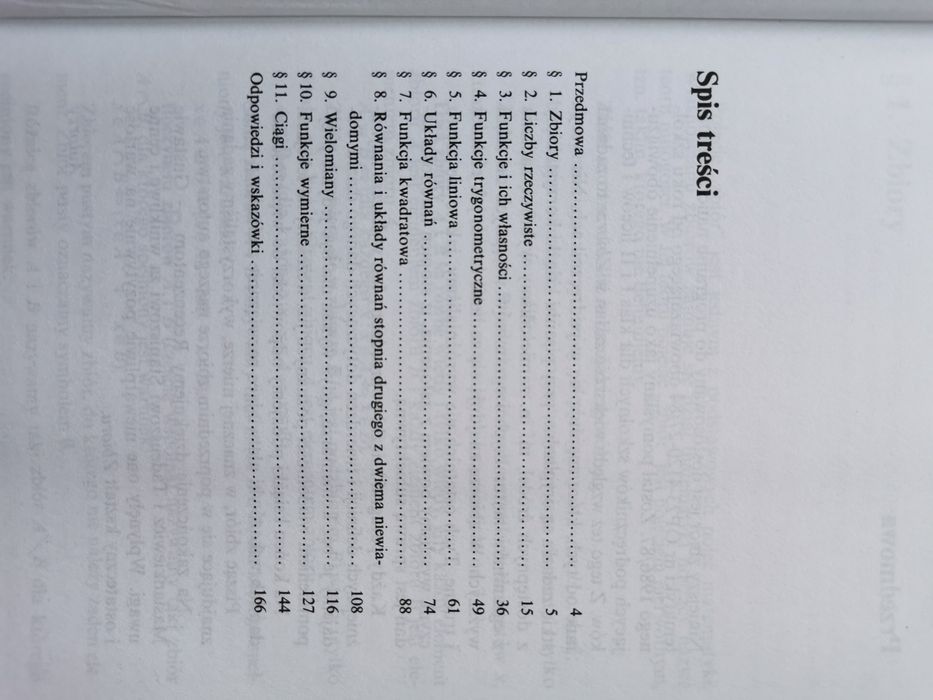 Podręczniki - wyprzedaż - zbiór zadań z matematyki dla klasy I i II