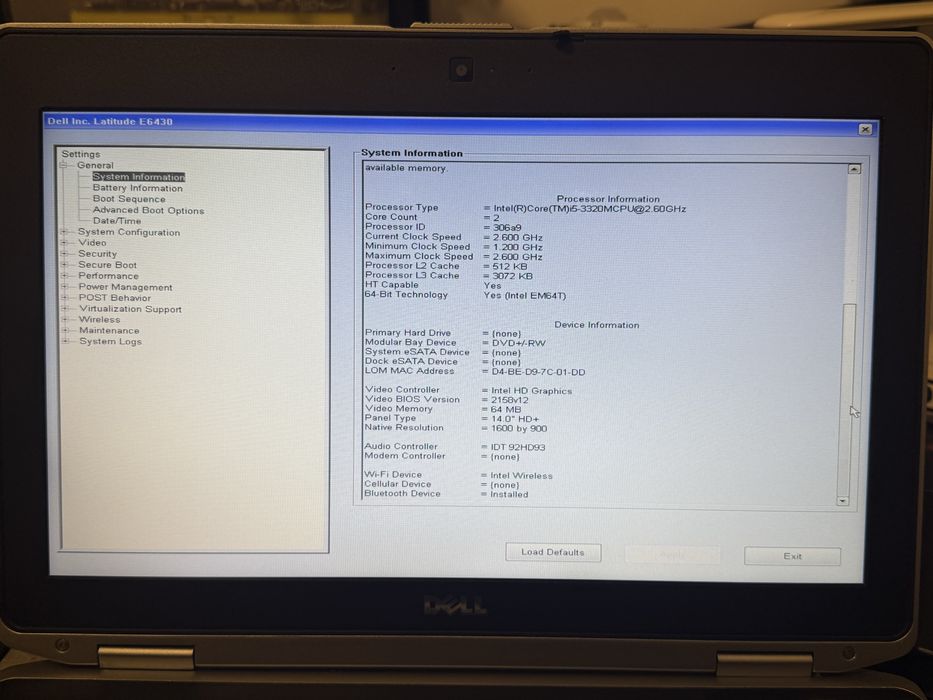 Laptop dell e6430 i5