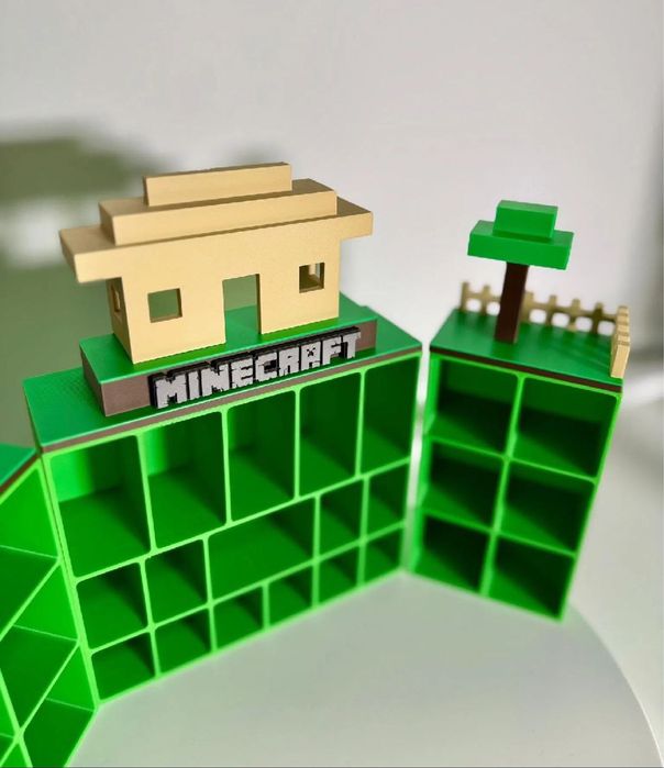 Стенд Minecraft ‼️Поличка для фігурок Kinder Майнкрафт Кіндер