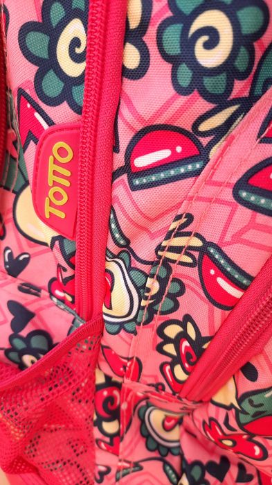 Mochila Rosa Trolle Totto - Como Nova