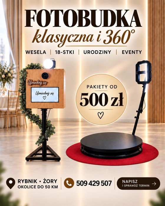 FOTOBUDKA klasyczna i 360